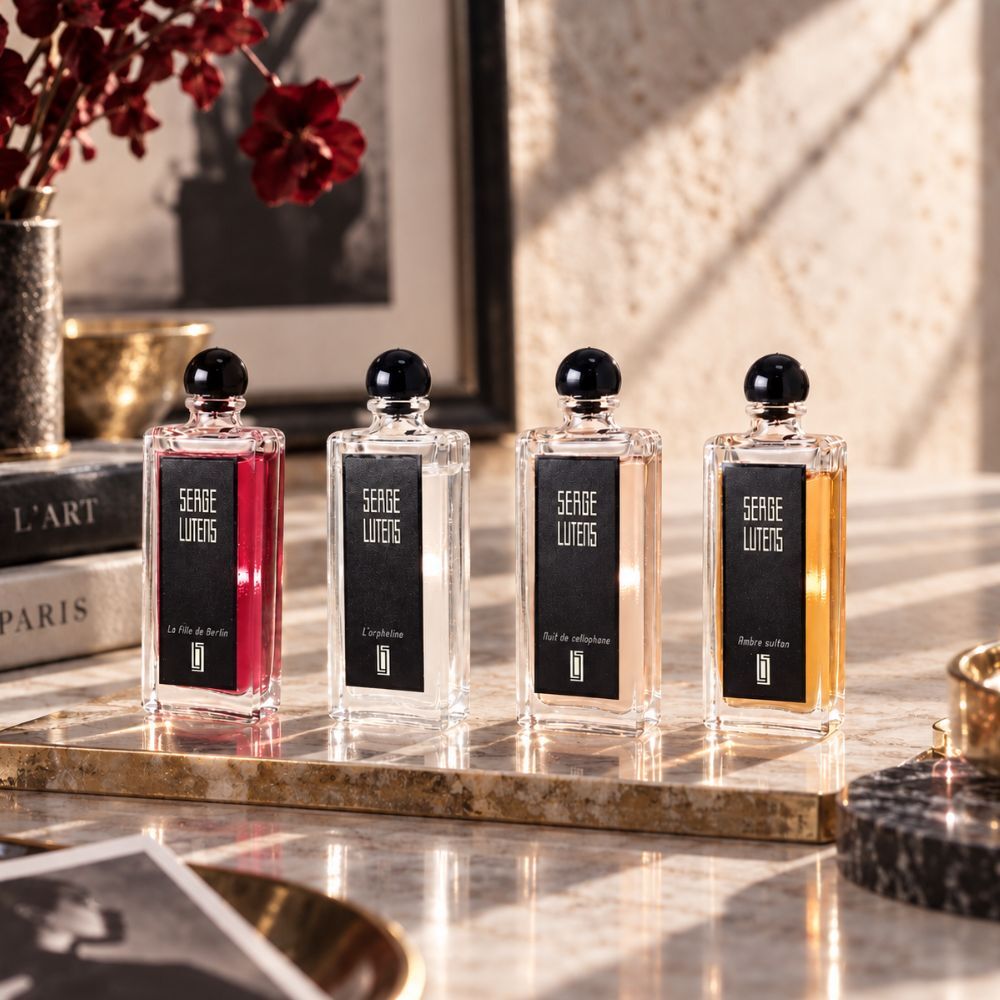 Serge Lutens 蘆丹氏 珍藏版小香水禮盒（5ml × 4 沾式) (柏林少女/孤女/八月夜桂花/琥珀君王)