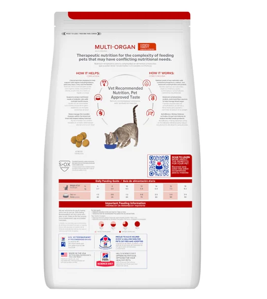 Hill's - Prescription Diet  For Cats - Multi-Organ 4LBS - 609528