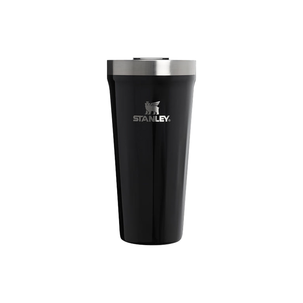 STANLEY ​​​TEXTURE系列 滑蓋真空不銹鋼 品脫杯 0.59L / 鈦金黑