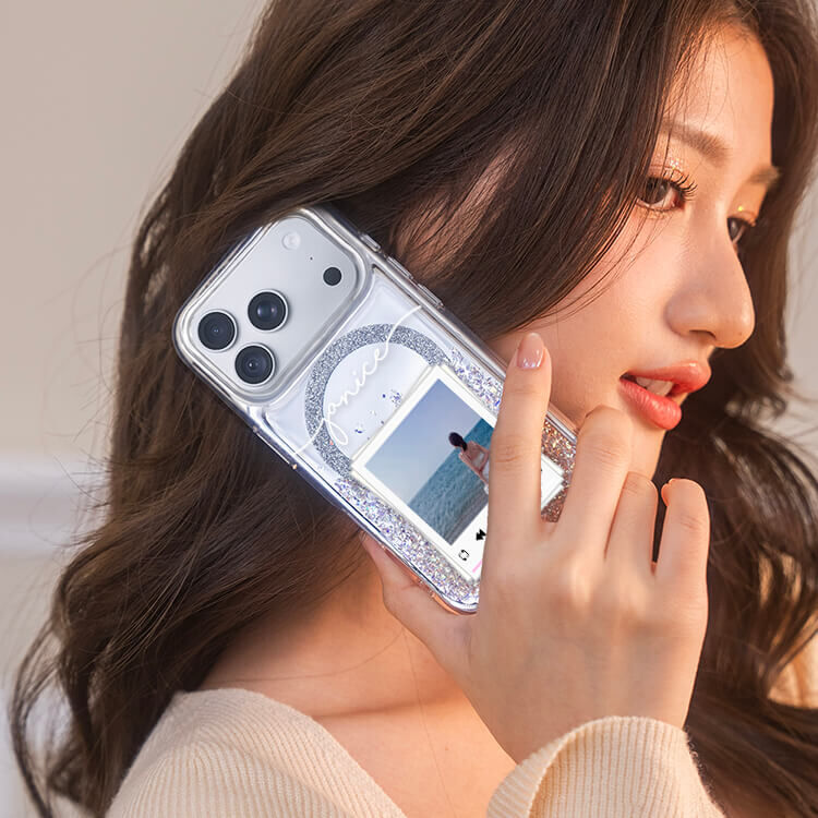 妳的美照 (MagSafe磁吸) 閃耀鏡面殼 - (訂製名字) iPhone客製化手機殼