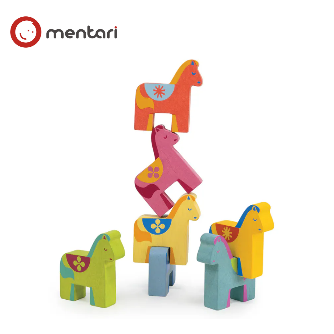 Mentari 彩色小馬積木組