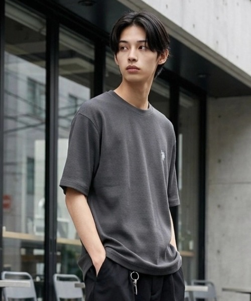 日本 U.S. POLO ASSN. x Lazar Waffle T-Shirt [105231956]