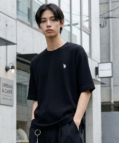 日本 U.S. POLO ASSN. x Lazar Waffle T-Shirt [105231956]
