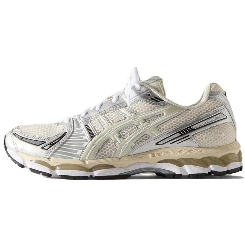 限量商品，不退換（現貨）RONNIE FIEG KITH X ASICSGEL KAYANO 12.1 'Cream' 奶油白銀 聯名 亞瑟膠科技 休閒 跑鞋【1203A555-100】