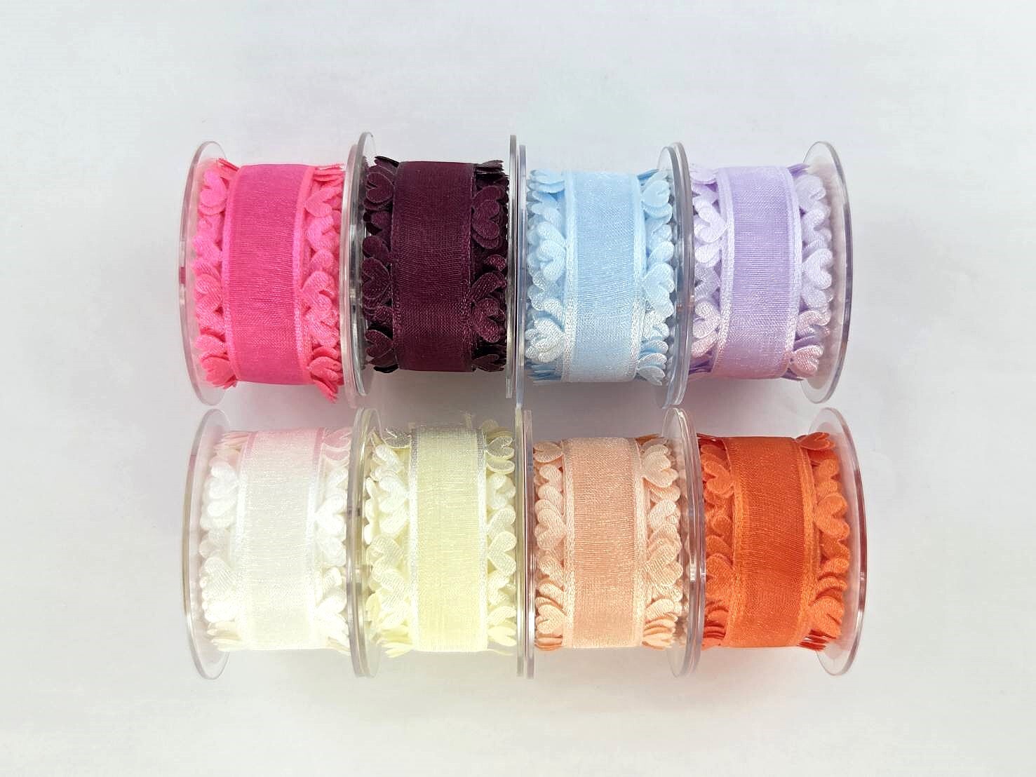 Heart shape organza ribbon /27mm