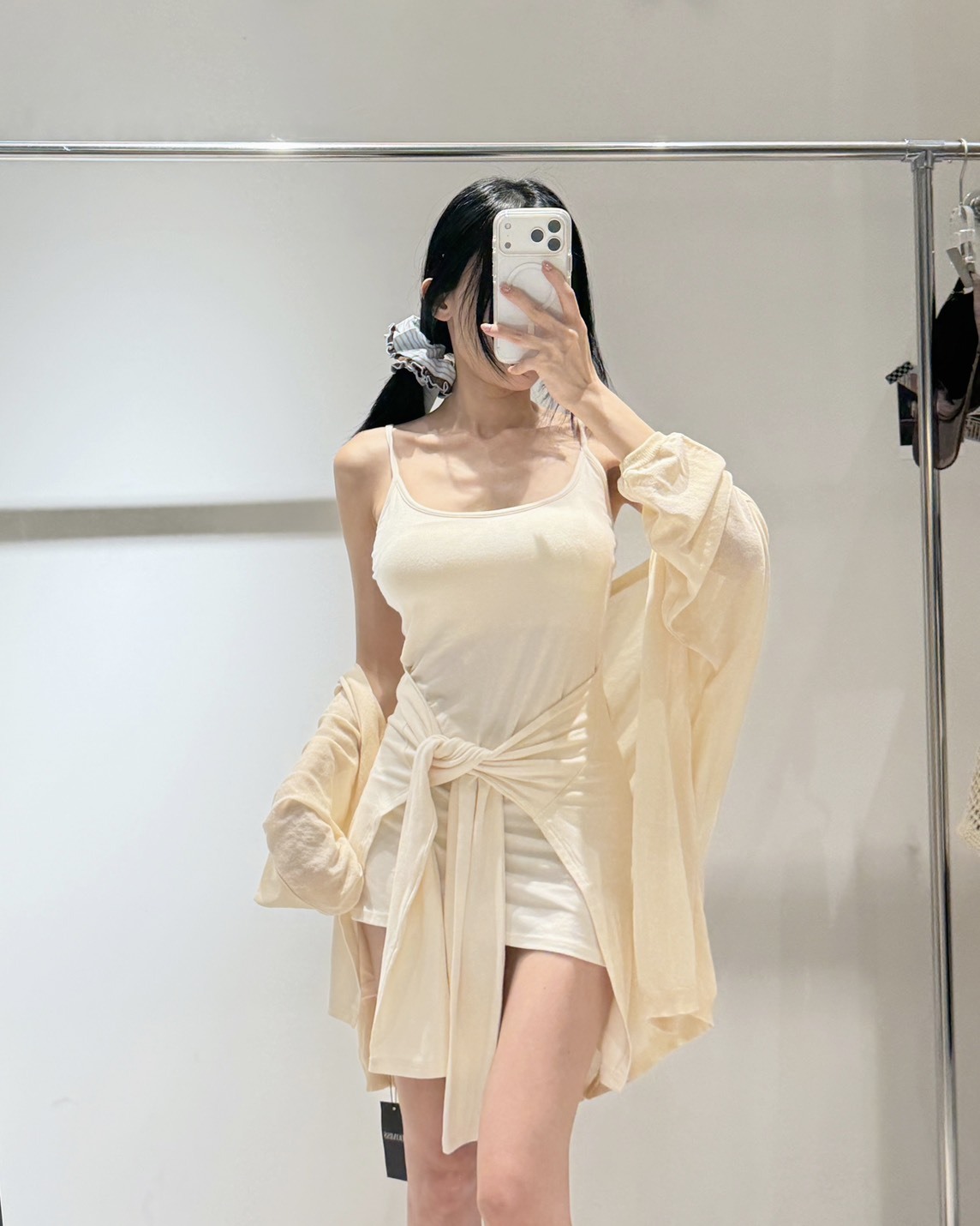 完成穿搭! 綁帶背心連身洋裝 無袖背心裙-2色(現貨)
