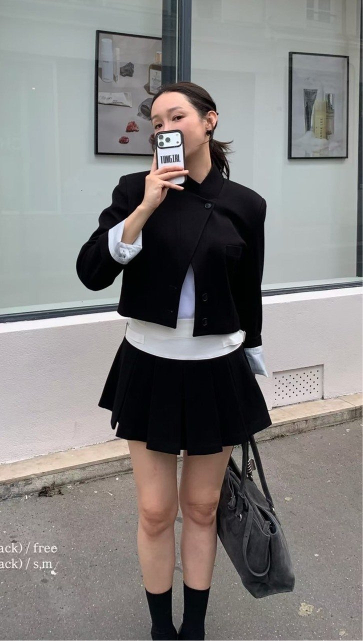 上釦西裝短外套