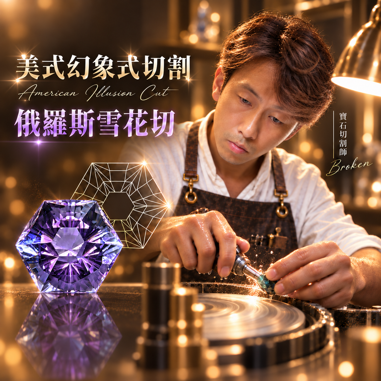 美式幻象式切割｜俄羅斯雪花切