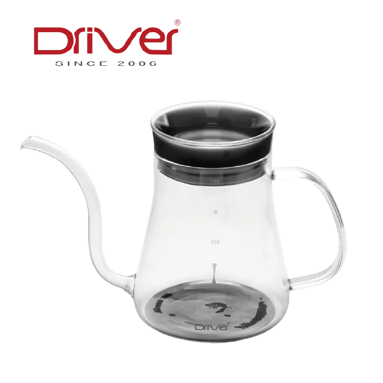 【Driver】 晶透手沖壺｜耐熱玻璃｜600ml
