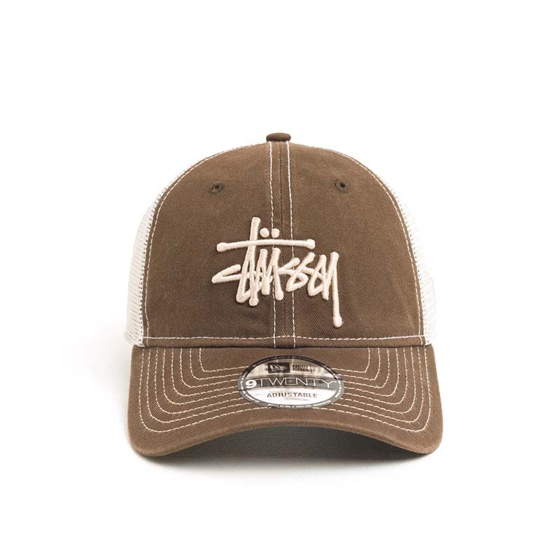 Stussy 9twenty Washed Basic Trucker Mocha 卡車帽 帽子 摩卡 咖啡色 1311164-MA [台灣現貨]