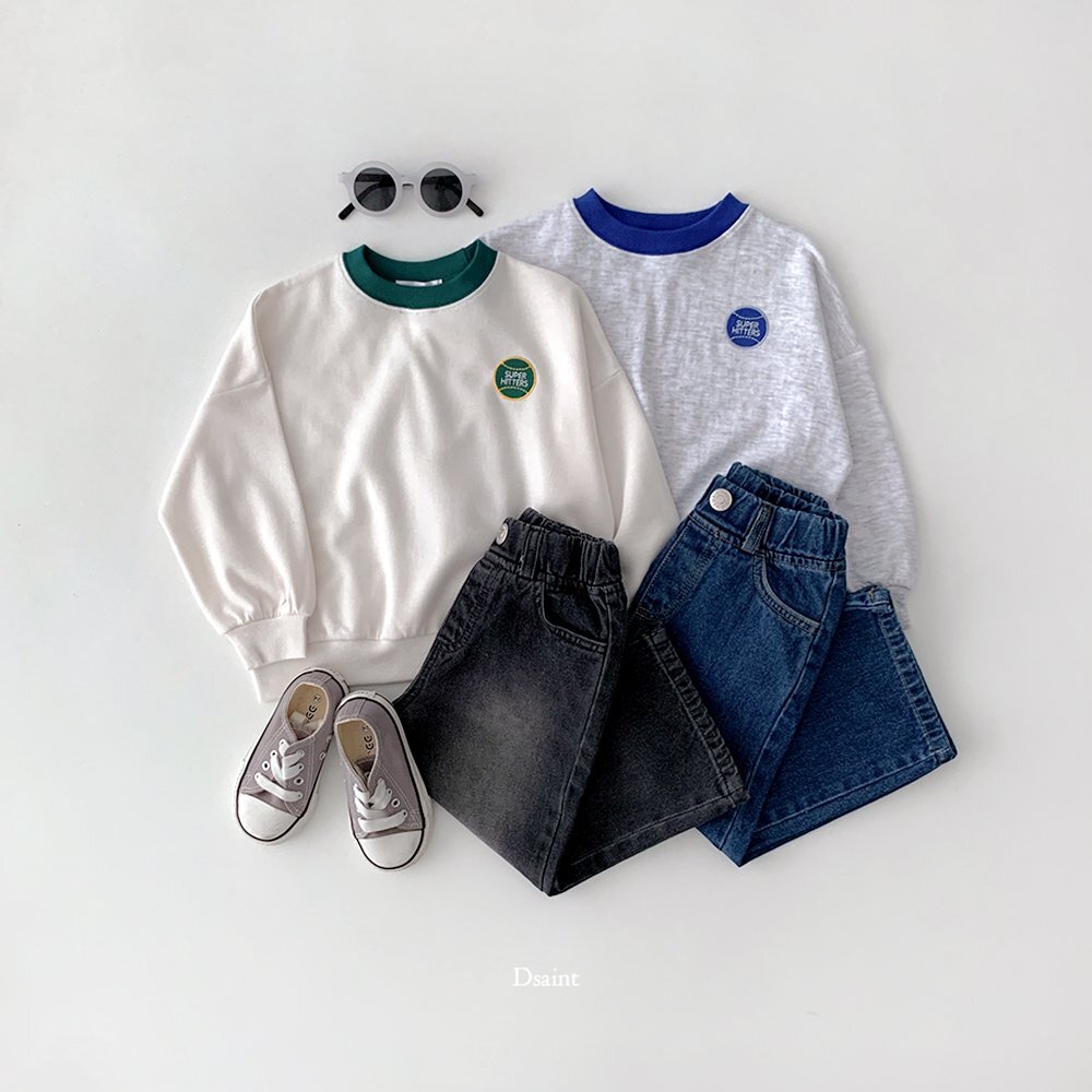 正韓秋Dsaint 兩色刺繡棒球上衣