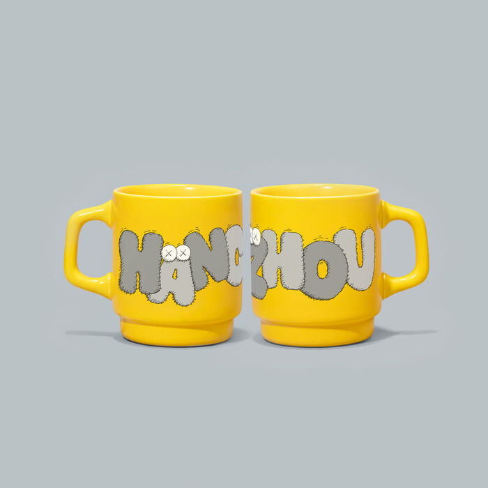 KAWS:HOLIDAY HANGZHOU - Mug 杭州 馬克杯 黃色