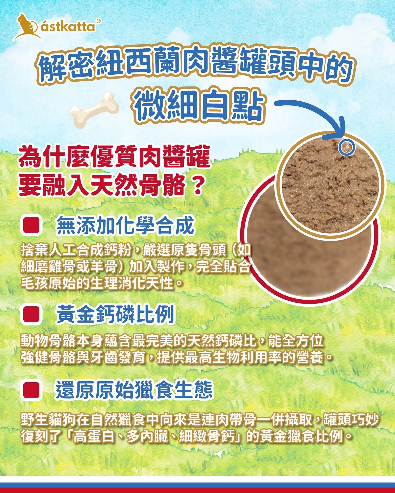 Astkatta 紐西蘭純淨天然肉醬主食罐