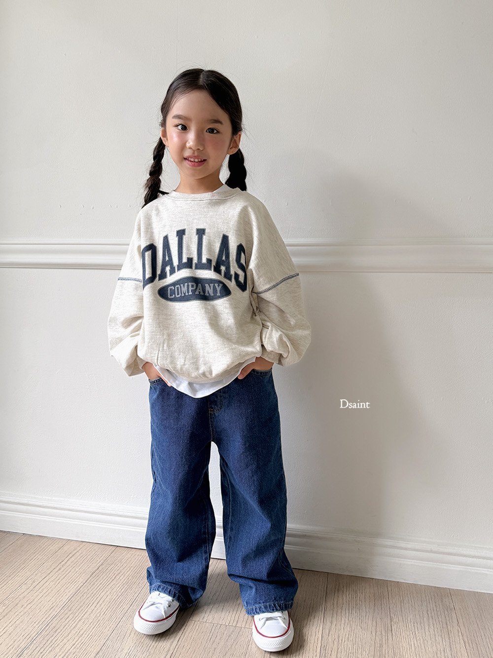 正韓秋Dsaint 兩色dallas大學上衣