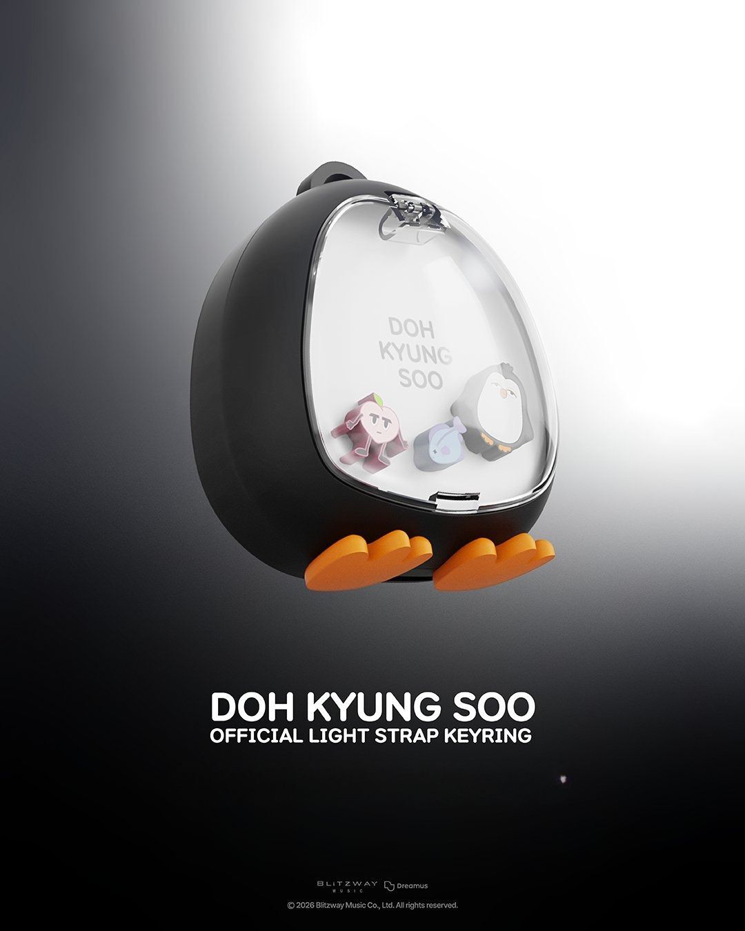 預購｜都敬秀 D.O. 官方手燈表鑰匙圈🐧OFFICIAL LIGHT STRAP KEYRING
