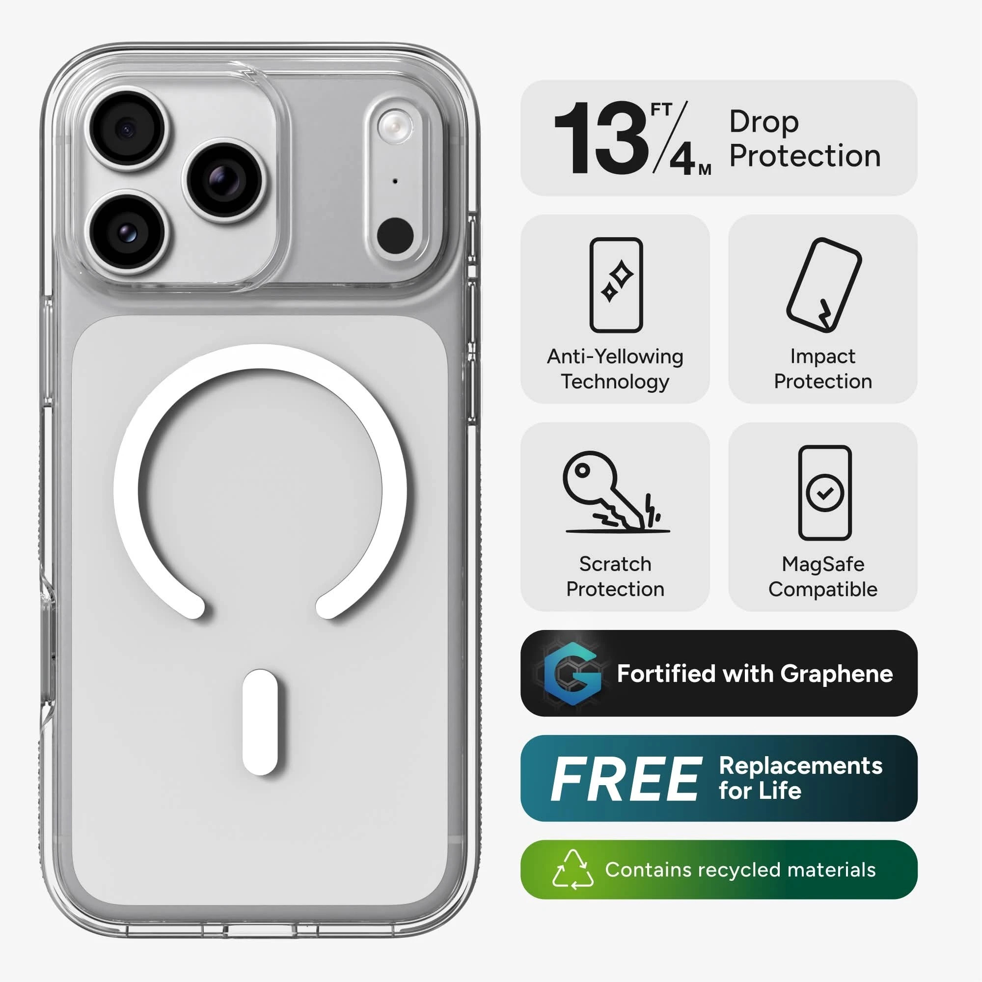 zagg iPhone 18 Pro系列 Crystal Palace Snap (MagSafe)