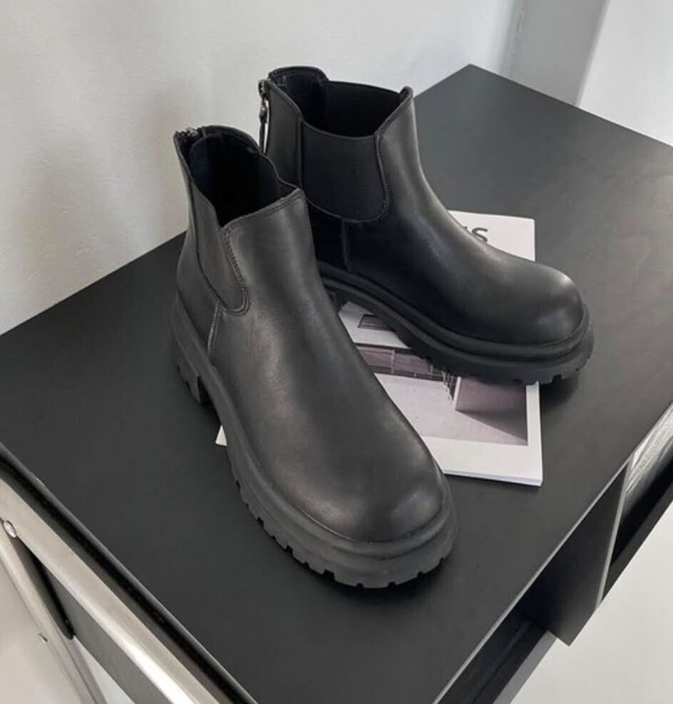 MM02 (#2091)  足碼 短BOOTS  225-250碼  3.5 CM   真皮 $599