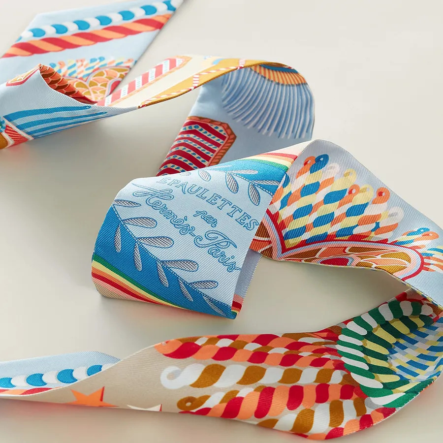 Hermes Epaulettes de Gala Twilly bleu