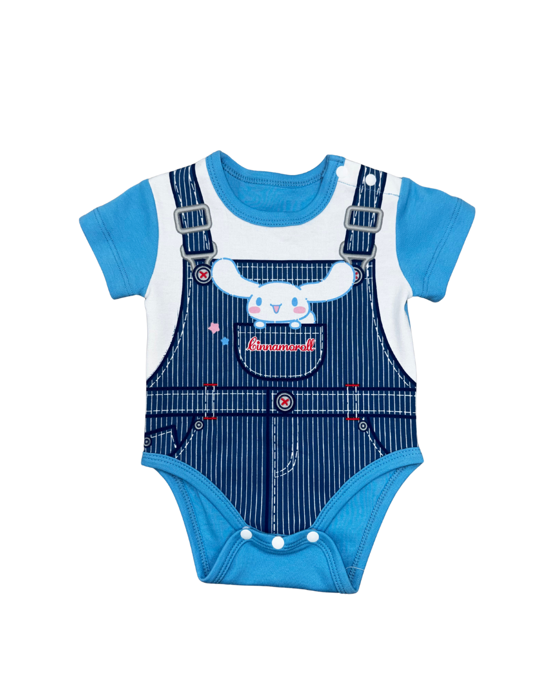 【Petit House】Newborn Collection：Fake Two-Piece Denim Overalls Baby Romper