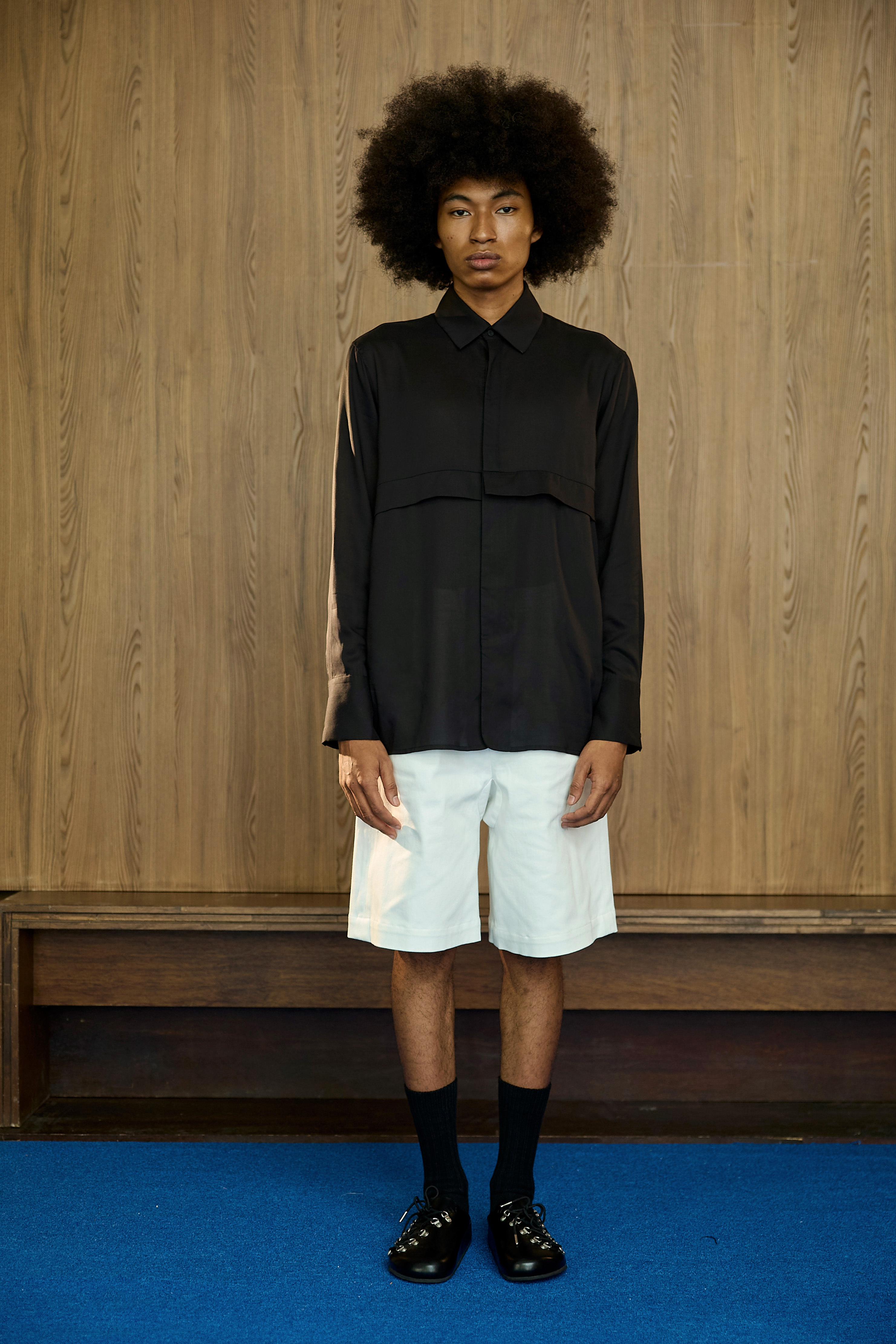 Asymmetrical Patch Shorts