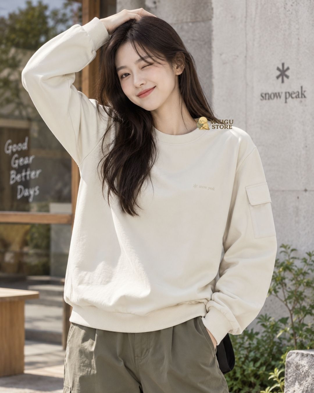 【預購】Snow Peak Land Pocket Sweatshirt 口袋長袖衛衣 S26FMFHT60