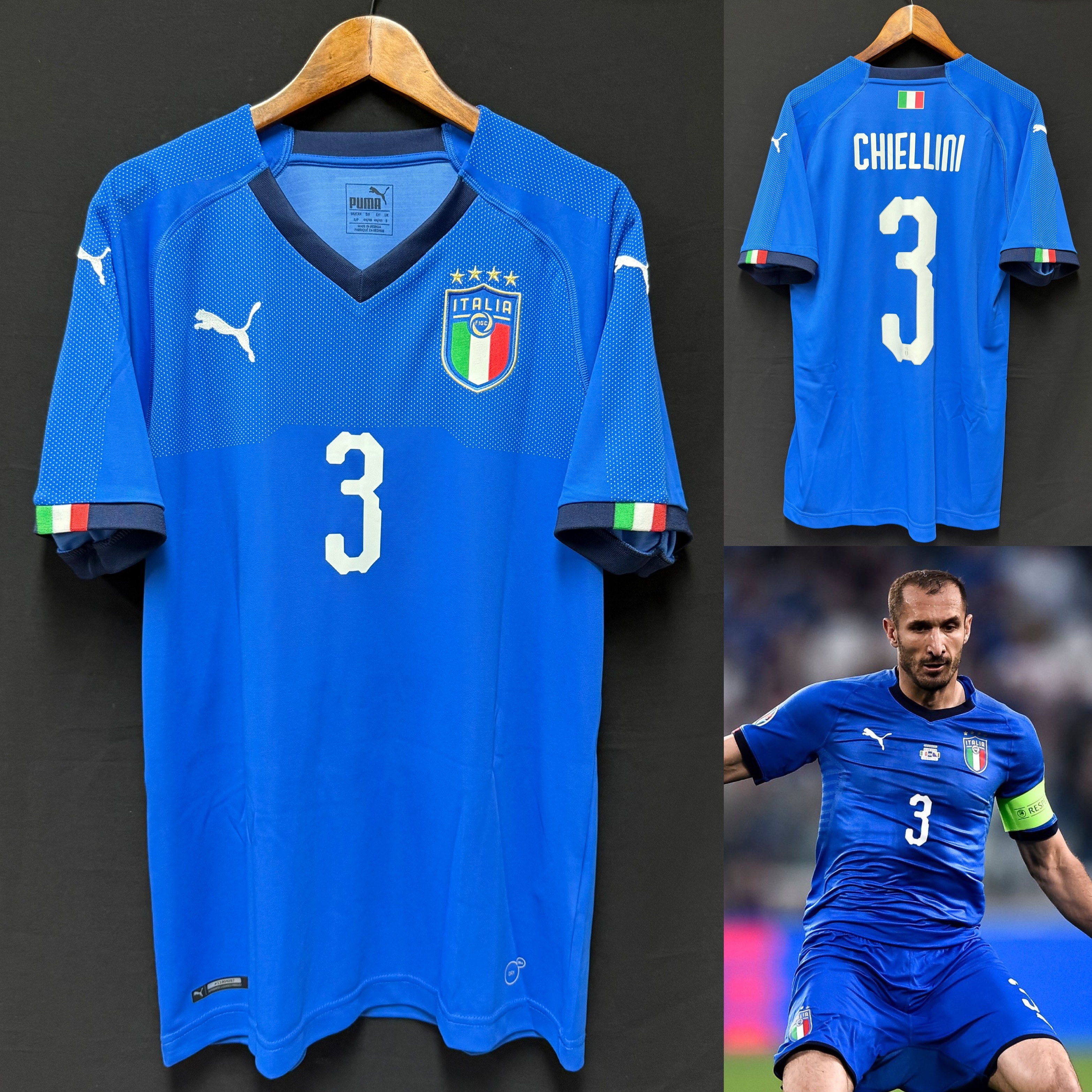 (BNWT) Italy 2018 Puma Home Shirt #3 CHIELLINI