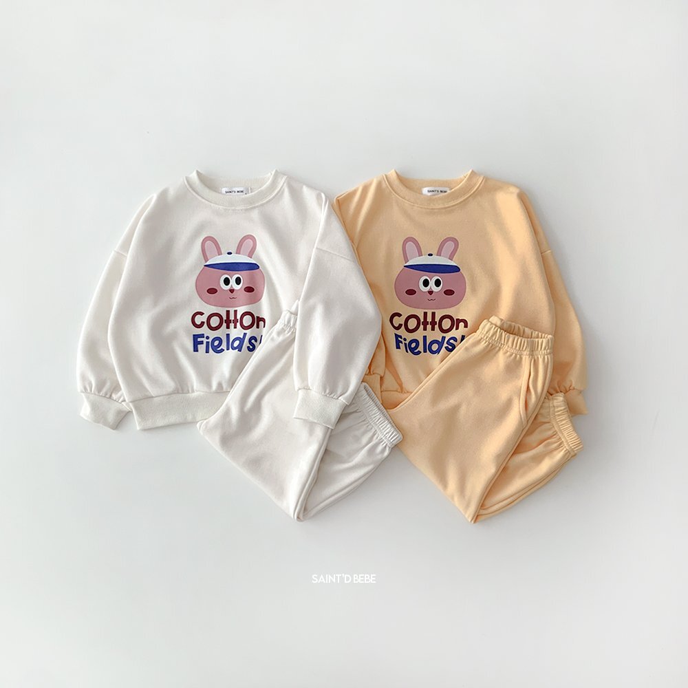 正韓秋Dsaint 兩色cotton兔兔運動套裝