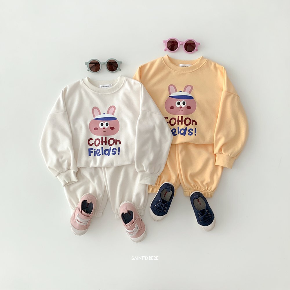 正韓秋Dsaint 兩色cotton兔兔運動套裝