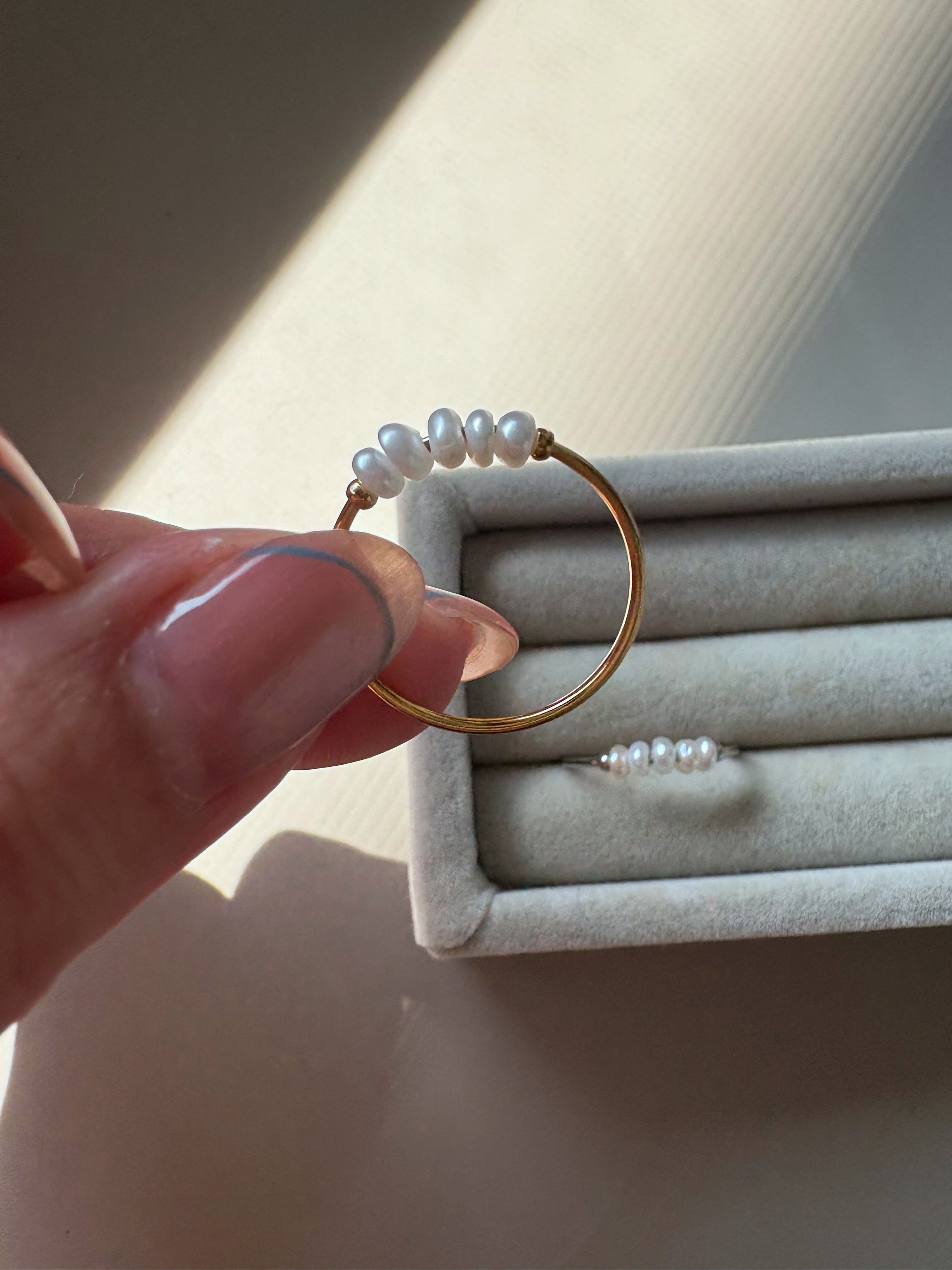 pearl slim ring