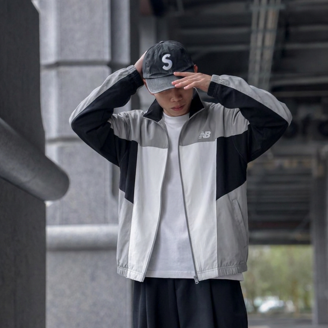 New Balance 梭織 拼接訓練外套