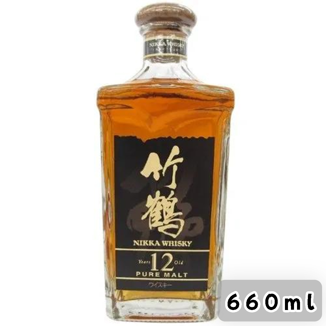 尼卡 竹鶴 12年 純麥威士忌660mL (方樽)