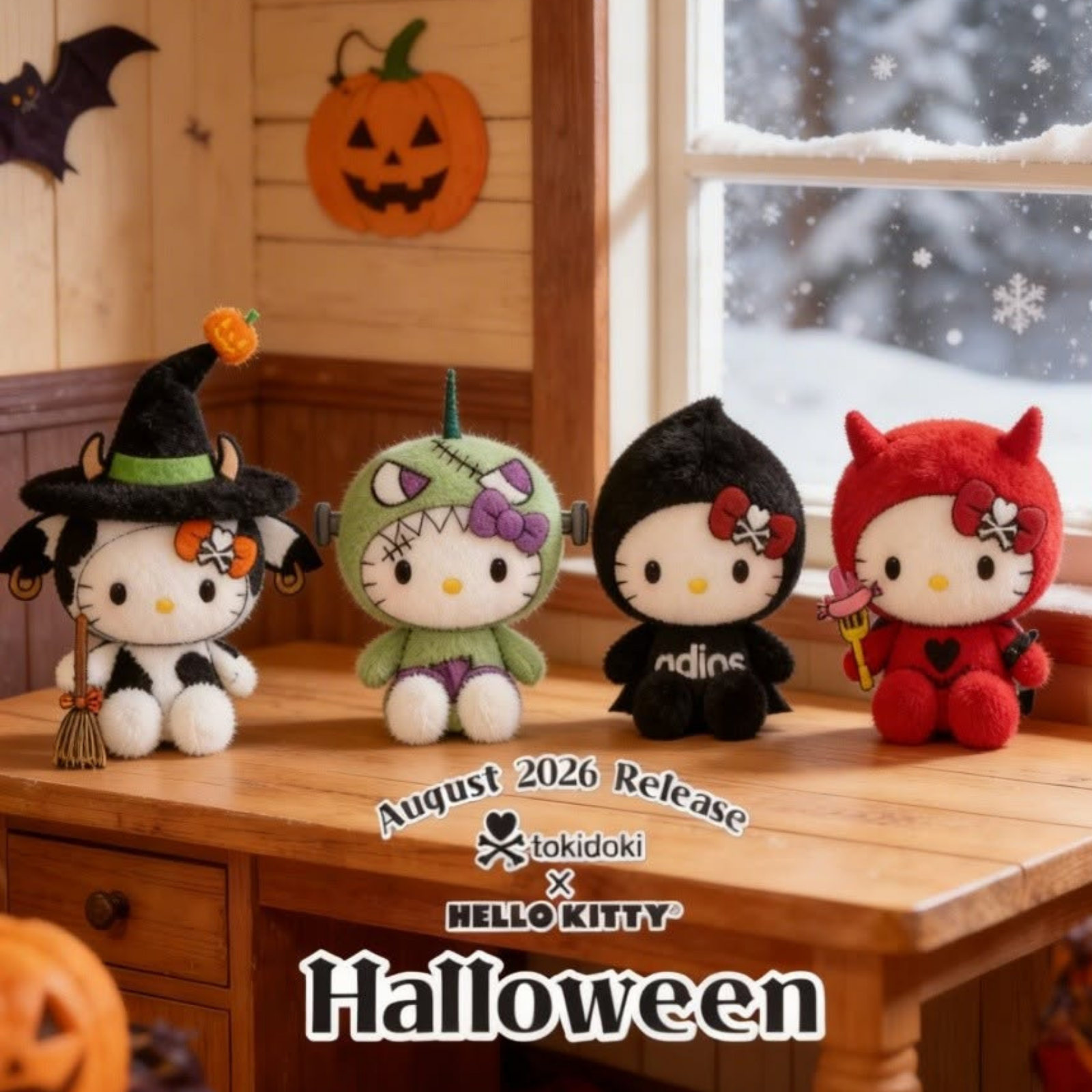 (美版) Sanrio Halloween Hello Kitty x TOKIDOKI公仔掛飾