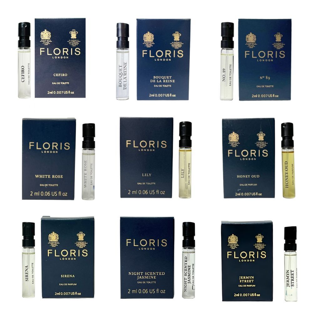 FLORIS  NO.89/女王的花束/夏日百合/金烏恬蜜/清冽玫瑰/夜魅茉莉/微風輕佛/海洋之子/傑明街 淡香水/淡香精 2ml 針管 (多款任選)