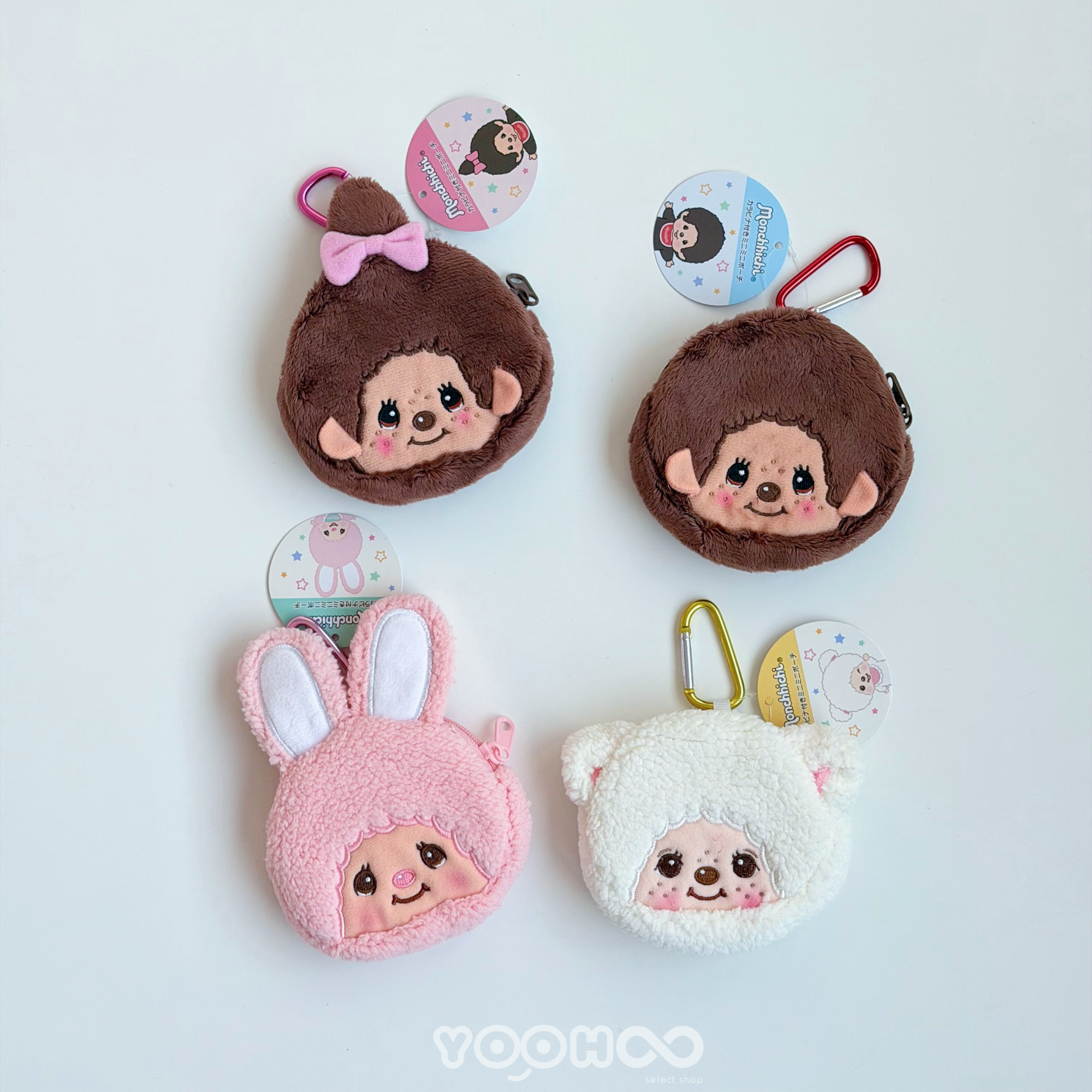 現貨┃Monchhichi 夢奇奇 登山扣零錢包