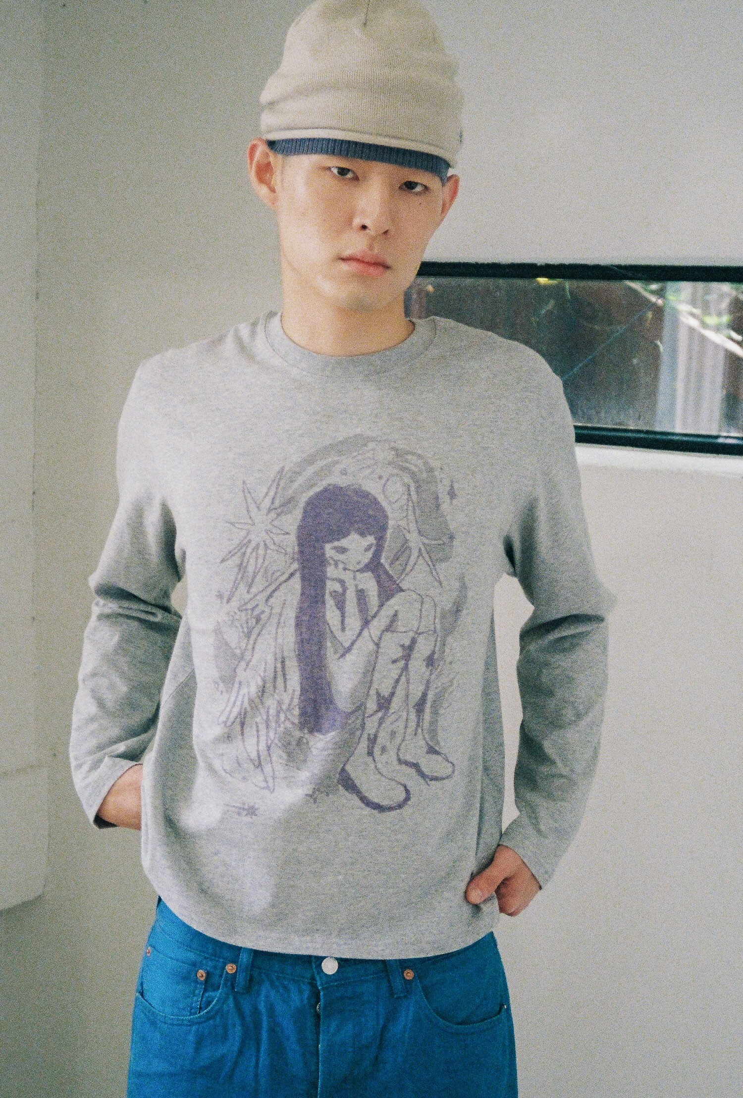 Niceghostclub STARRY ANGEL LS TEE