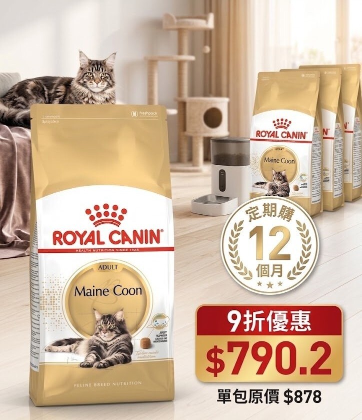 Royal Canin MCO 純種系列 緬因成貓專屬配方10kg【定期購 - 12個月】