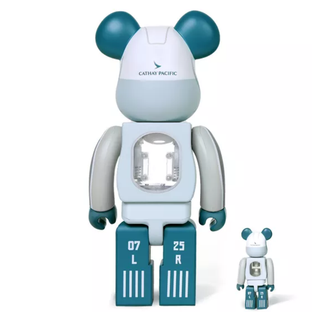 國泰航空 CATHAY PACIFIC Brushwing livery 100％ & 400％ BE@RBRICK