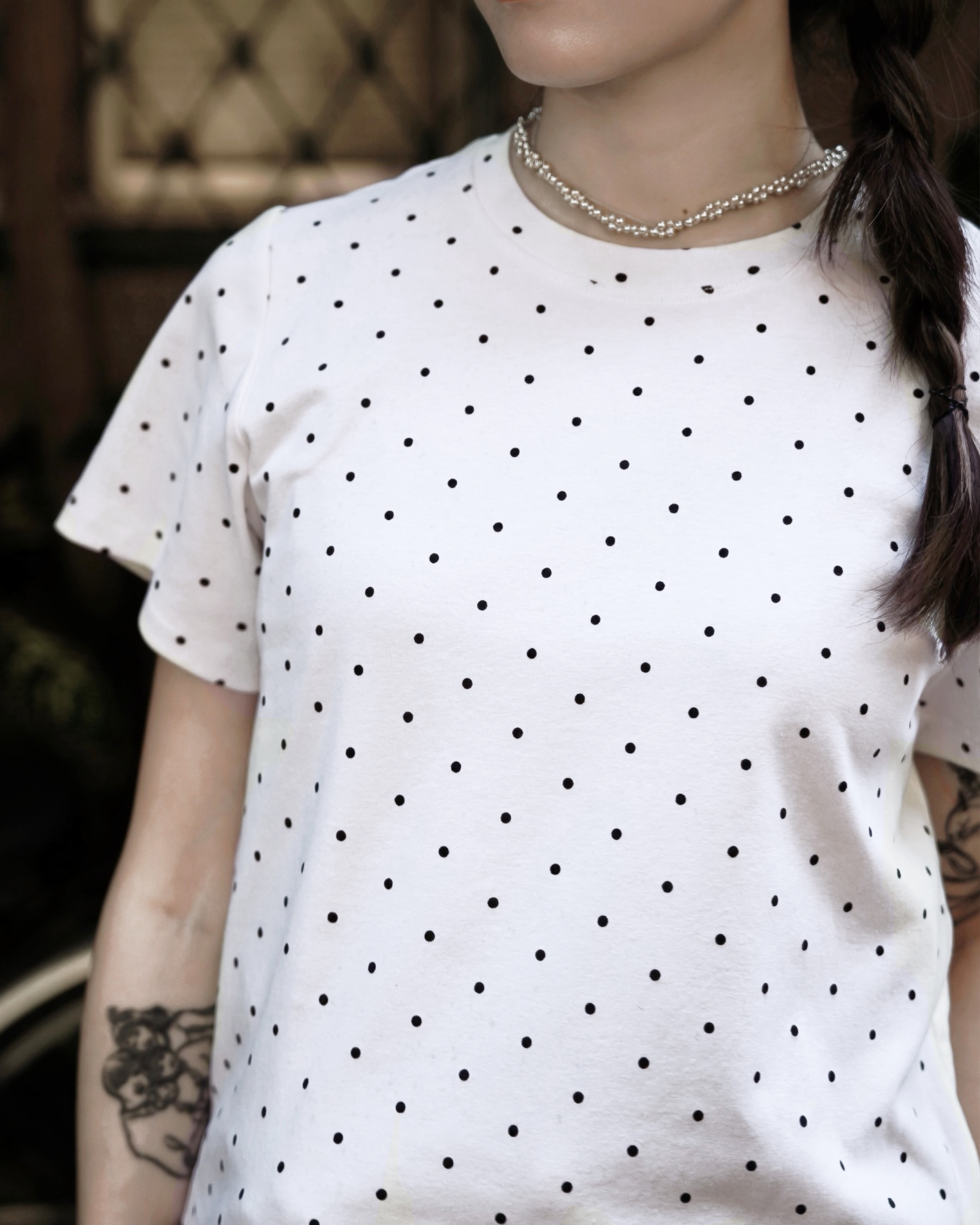 【 Kiki.co made 】Dot by Dot Everyday Tee - Ivory