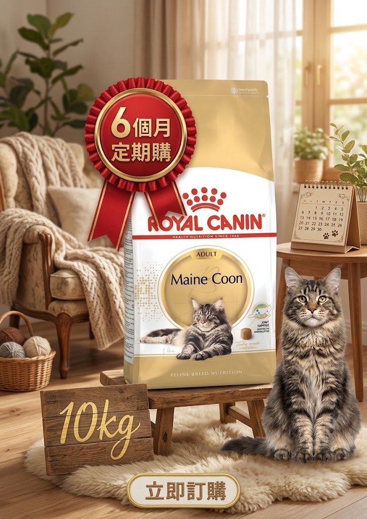Royal Canin MCO 純種系列 緬因成貓專屬配方10kg【定期購 - 6個月】