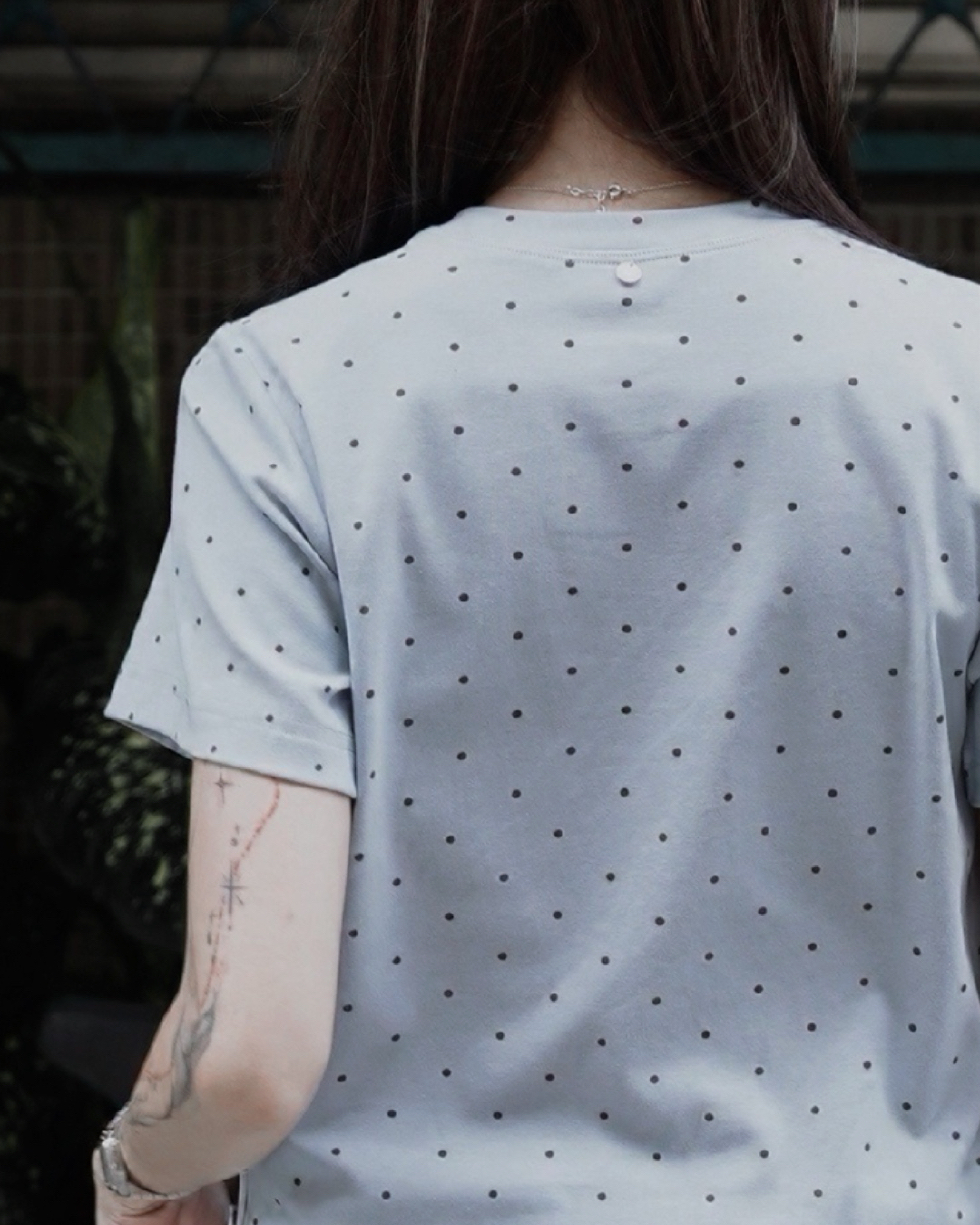 【 Kiki.co made 】Dot by Dot Everyday Tee - Light Blue