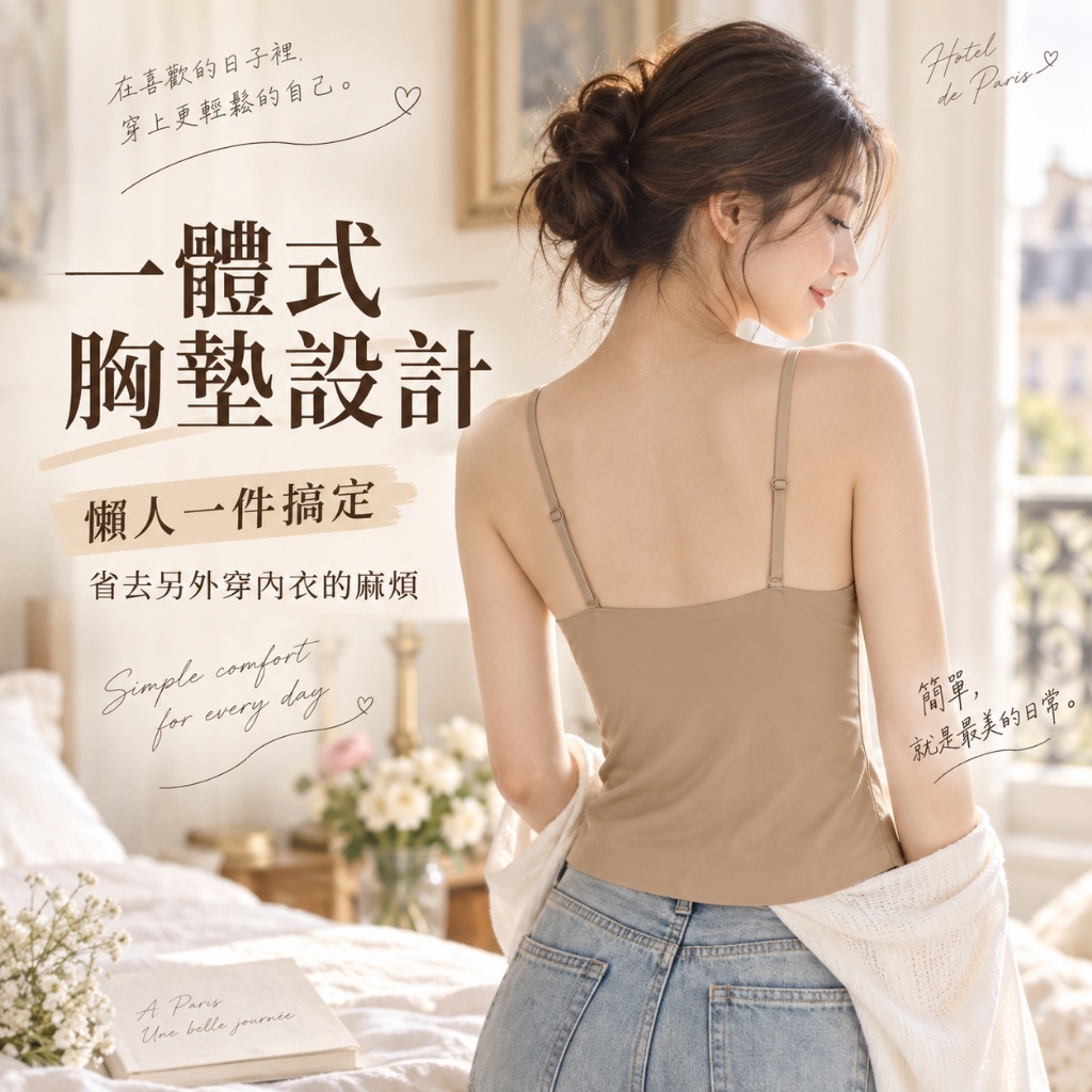 WSBB12816  法式V領美背背心【3色可選】-C（11月下旬）