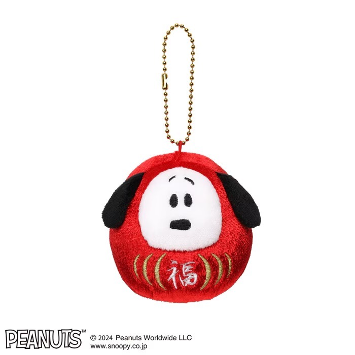 【 10/6收單 】日本代購 PEANUTS Snoopy 史努比 福氣達摩玩偶吊飾