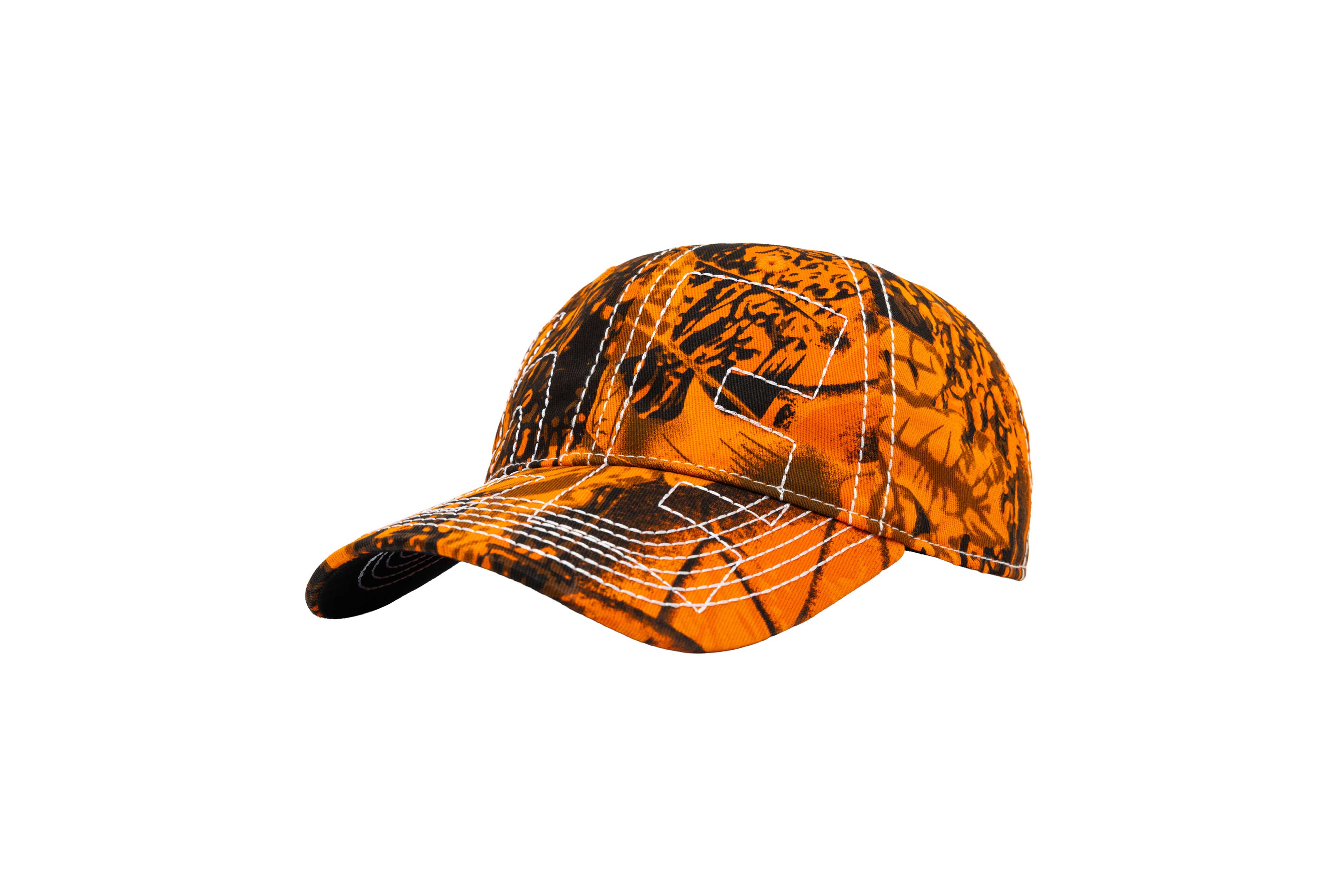 b.Eautiful "Vapor Low Profile Hat" (Orange Camo / White)