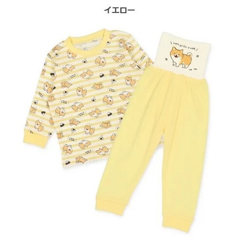 【Nishimatsuya】Baby Shiba Inu Long Sleeve Pajama Set (90cm)