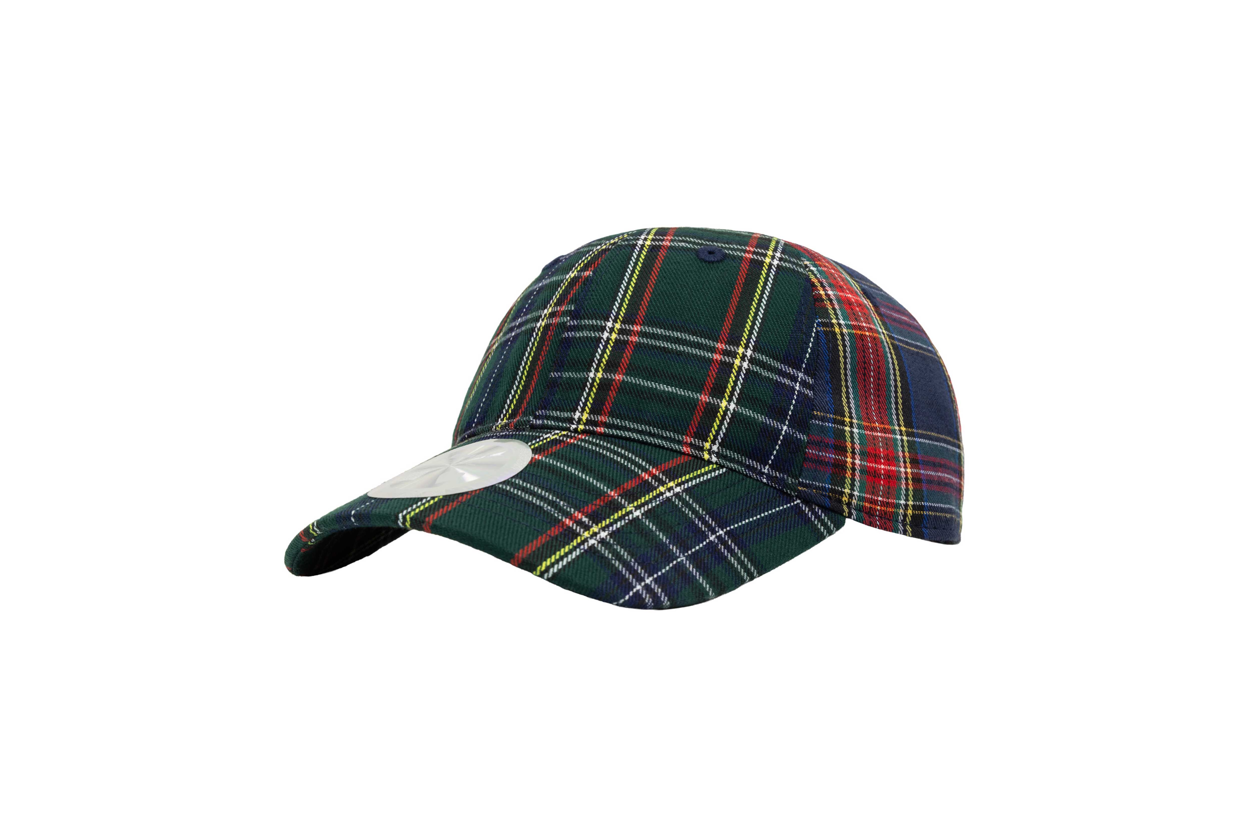 b.Eautiful "Empty Low Profile Hat" (Green Plaid / Navy Plaid)