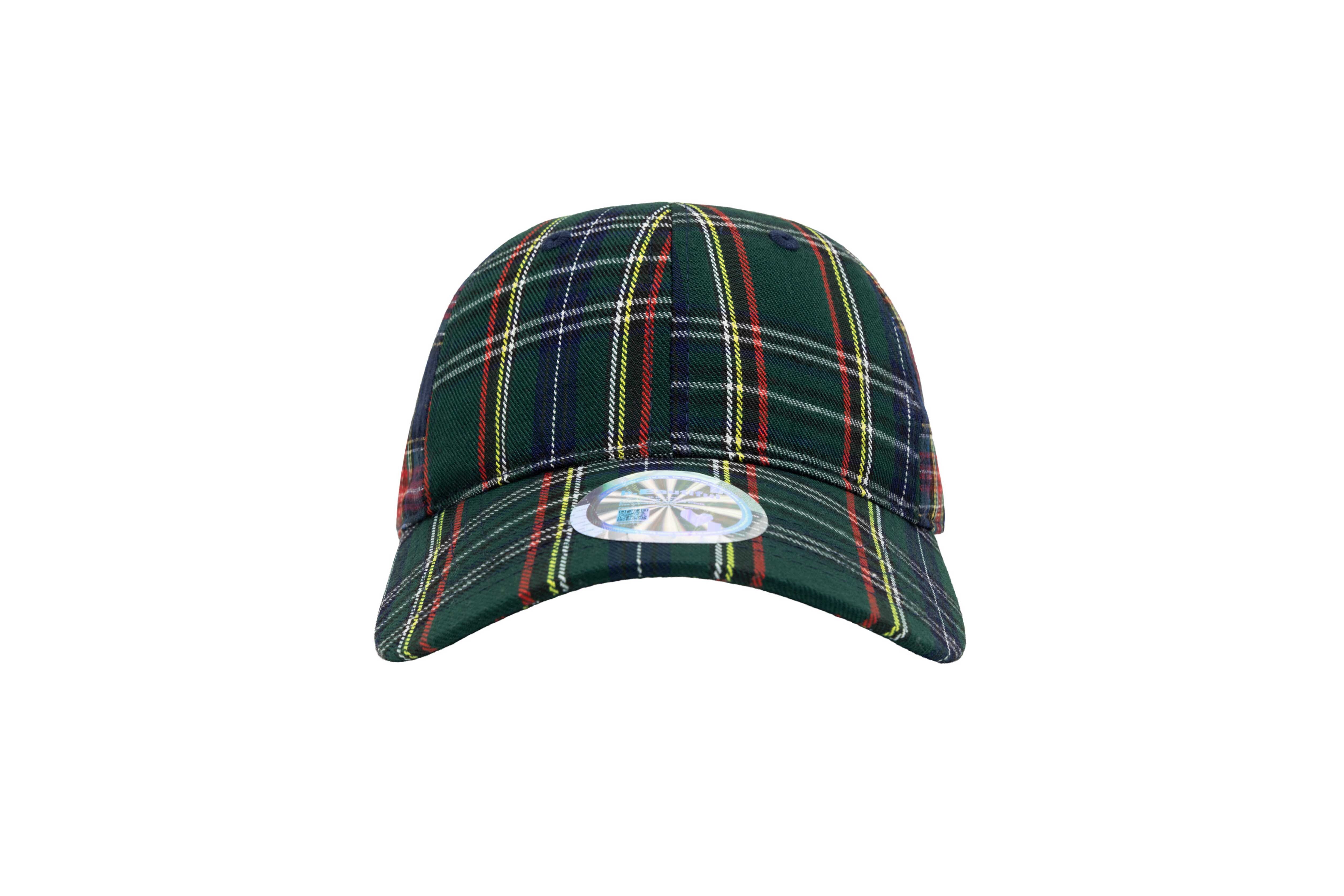 b.Eautiful "Empty Low Profile Hat" (Green Plaid / Navy Plaid)