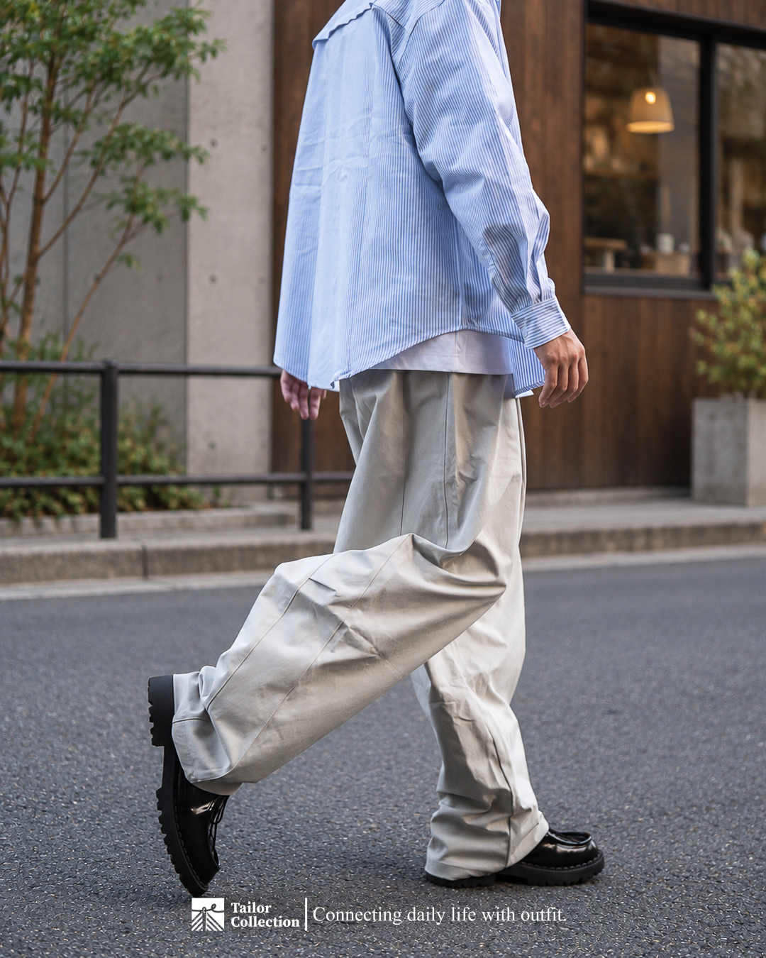 #預購 Tailor collection 直筒 彎刀 打褶休閒褲 四色