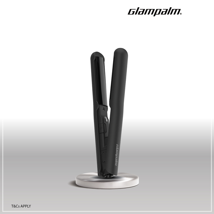 Glampalm GP103 Double-C 迷你造型夾 [弧形板面] [型格黑色]
