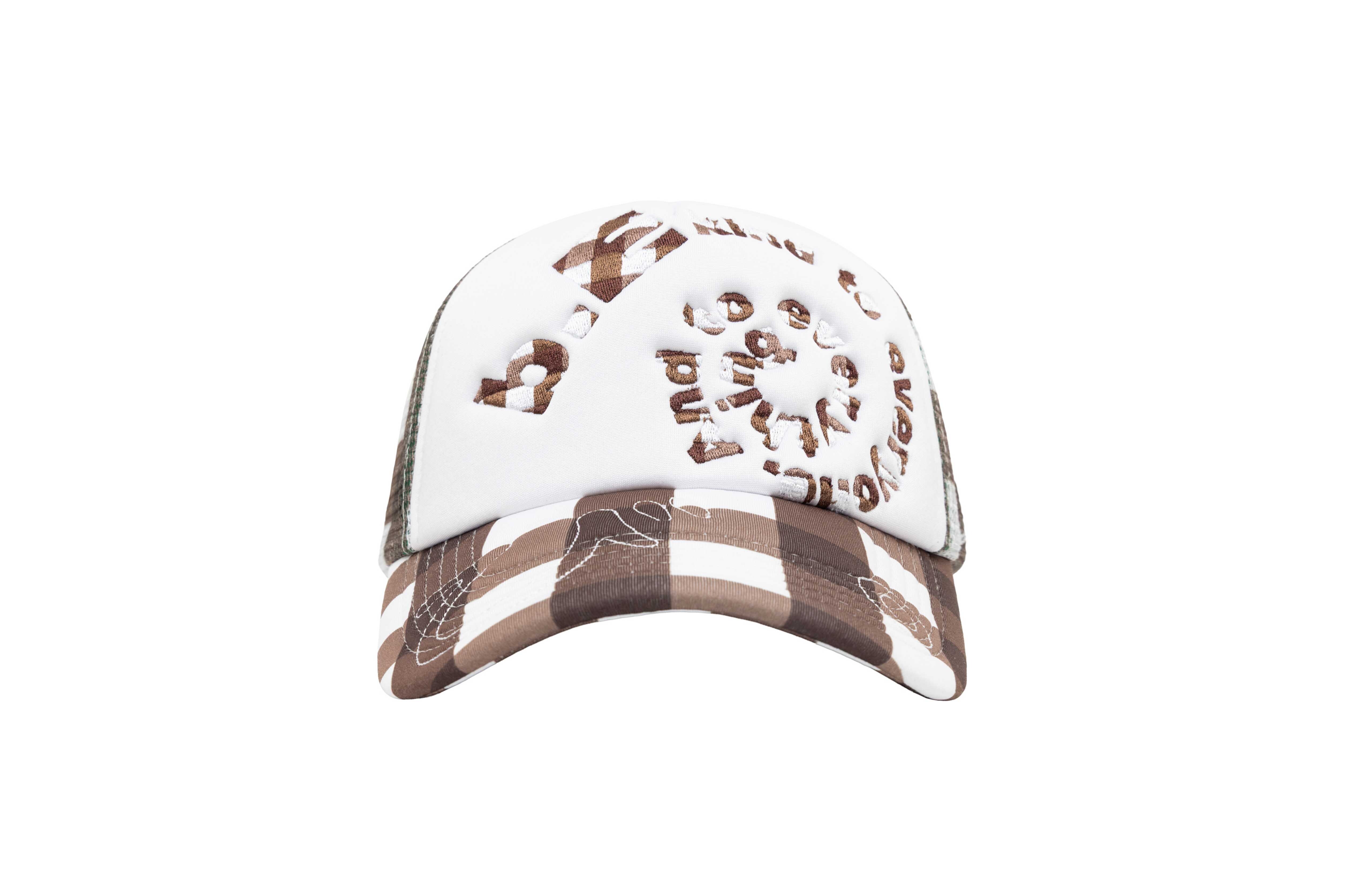 b.Eautiful "Bi Foam Trucker Hat" (Brown Checker)