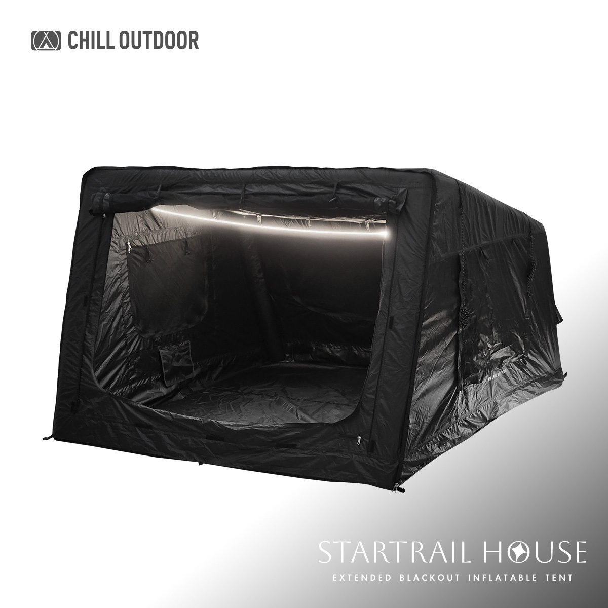Chill Outdoor 星伴 3P輕量化黑膠充氣帳